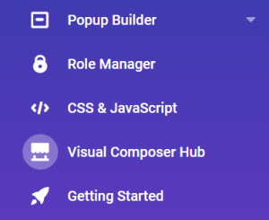 Access Visual Composer Hub from Dashboard