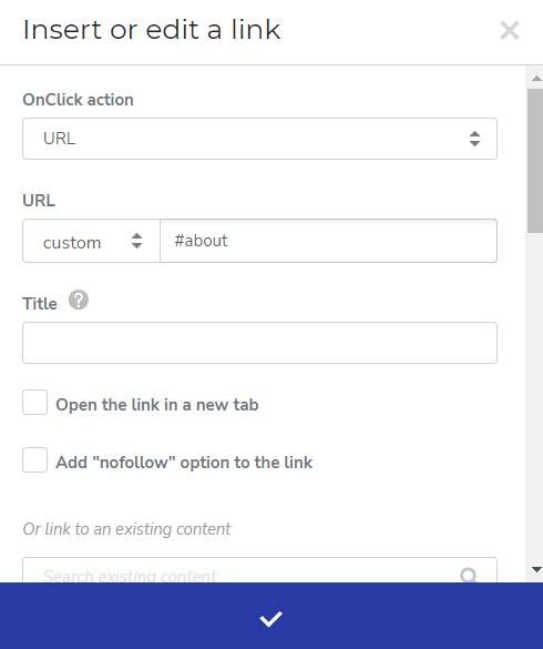 Adding a url in button