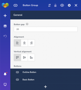 How to create two buttons side-by-side? - Visual Composer Help Center