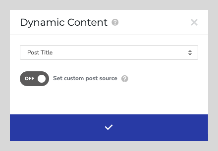 Dynamic content popup in Visual Composer