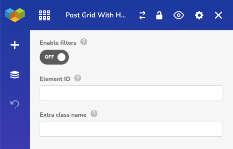 Enable post grid category filters