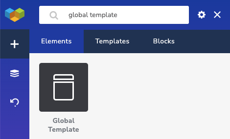 Visual Composer global template element