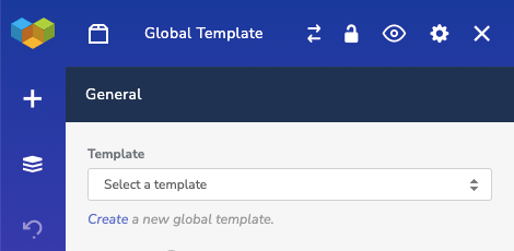 Add global template to the page with Visual Composer