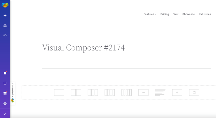 Visual Composer Navigation Bar